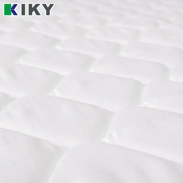 【KIKY】台灣製單人加大3M防潑水乳膠蜂巢式獨立筒床墊3.5x6.2尺x23cm