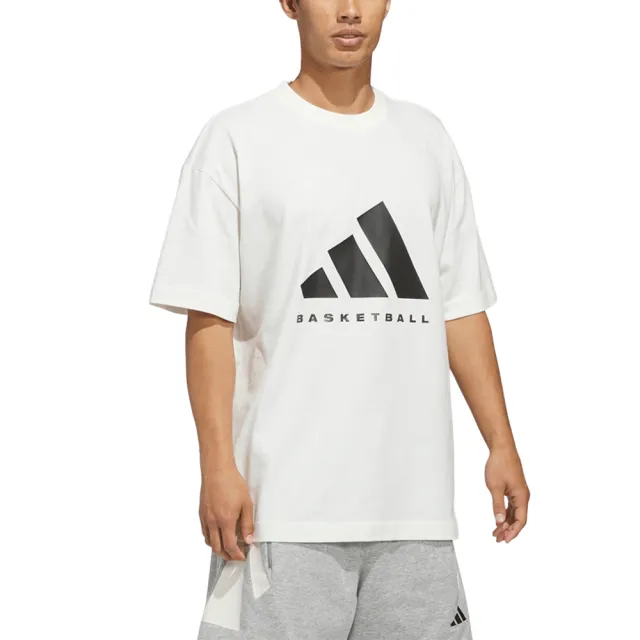 【adidas 愛迪達】圓領短袖T恤  ADIDAS SS TEE 男女 - JZ9528