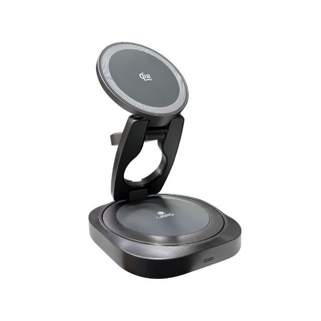 【LaPO】Qi2 25W 3合1磁吸無線充電座(WPC認證/支援apple watch) LW-02