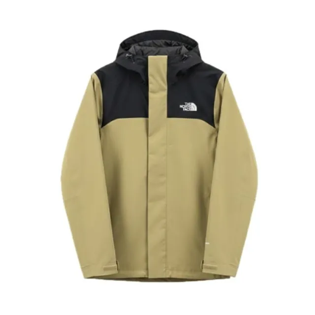 【The North Face】北臉 衝鋒衣 男 運動連帽外套 防風 防潑水 透氣 M SANGRO 2.0 卡其綠 NF0A8DX1KAL