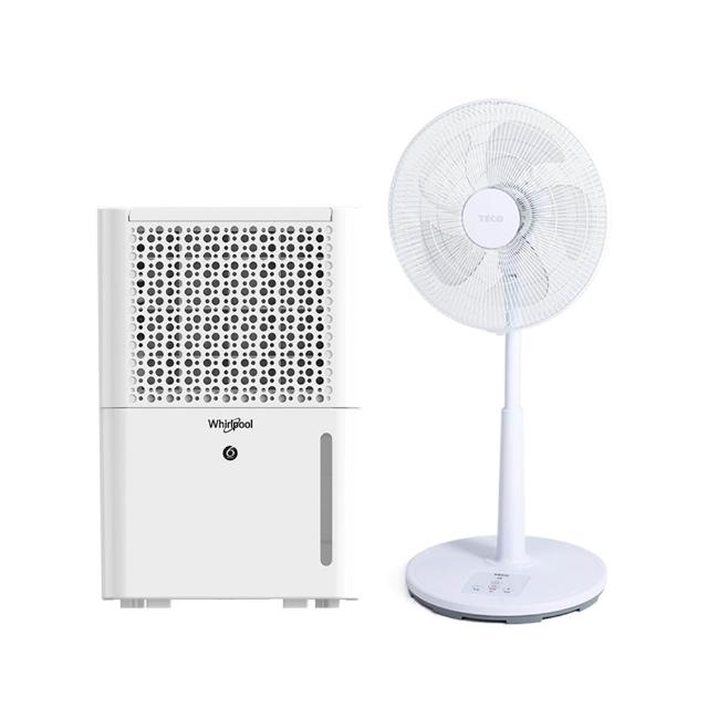 【Whirlpool 惠而浦】6L第六感智能除濕機 WDEE06TW+東元電風扇