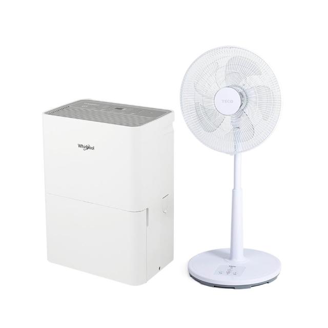【Whirlpool 惠而浦】10L第六感智能除濕機 WDEE10TW+東元電風扇