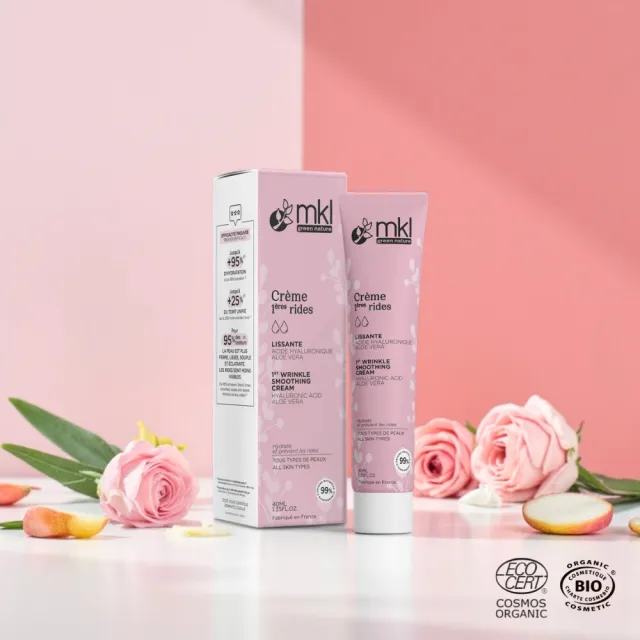 MKL 有機認證 玻尿酸抗老 撫紋精華霜 40ml