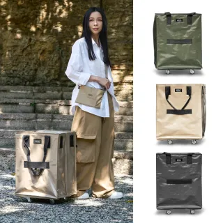 【+886】極野家 豆鯊包 中款 M-3色可選 (防潑水 購物袋 購物袋推車 收納 包袋 包包 旅行袋 手提包 行李袋))