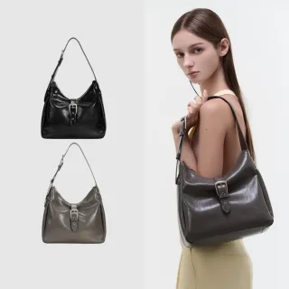 【ROBINMAY】月影漫行肩背包 (磁扣＋拉鍊封口/多色任選)