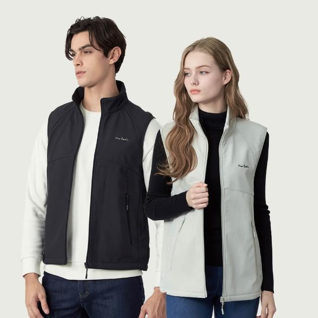 【pierre cardin 皮爾卡登】網路獨家 男女同款 防潑水立領保暖機能背心(多色任選)