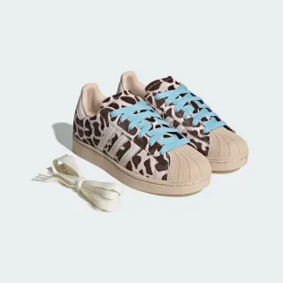 【adidas 愛迪達】SUPERSTAR II 運動休閒鞋(KH9031 女鞋 ORIGINALS經典休閒鞋 貝殼鞋 長頸鹿紋)