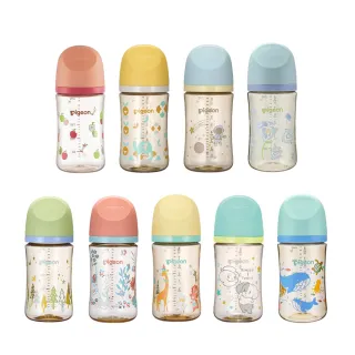 【Pigeon 貝親】第三代母乳實感PPSU奶瓶240ml(PPSU奶瓶 寬口 防脹氣孔 吸附線)