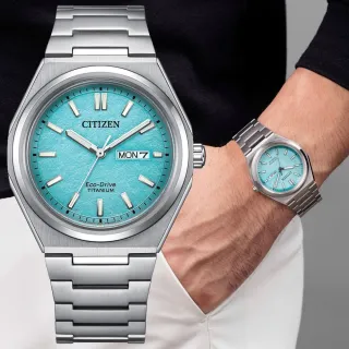 【CITIZEN 星辰】GENTS系列 Zenshin 超級鈦 台灣限量 光動能腕錶 618 週年慶 推薦(AW0130-85M)
