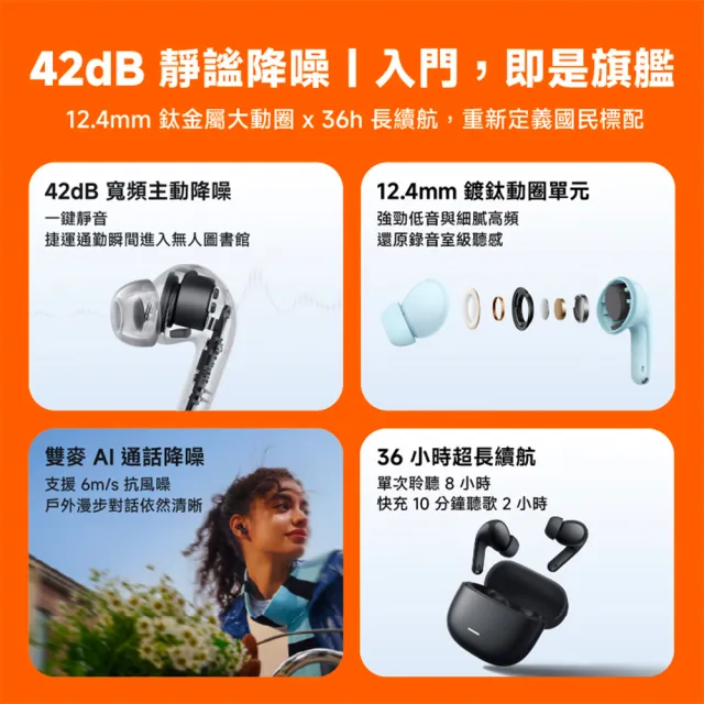 二入組【小米】官方旗艦館 Redmi Buds 8 Lite (雲棉白/迷霧黑/海浪藍 顏色任選)