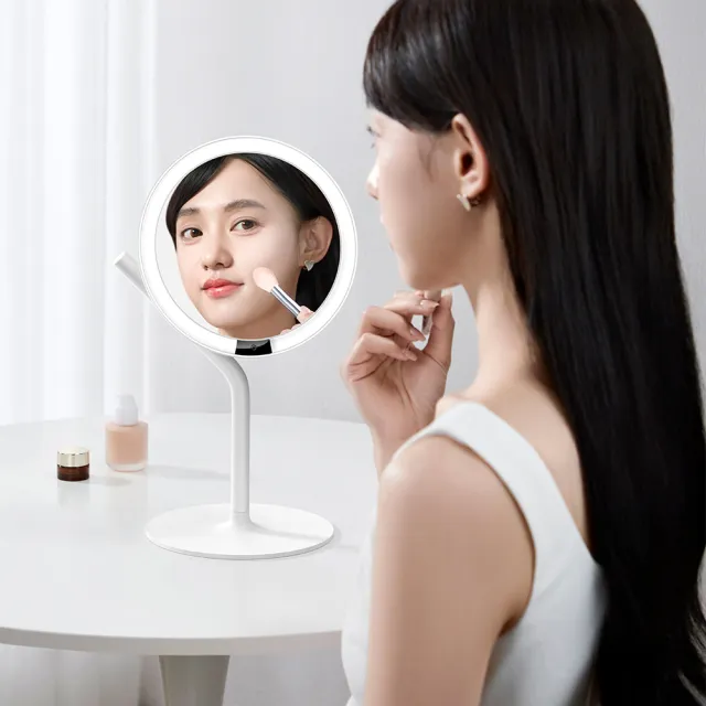 【AMIRO】Mate系列 MINI3 無段調光 LED高清日光化妝鏡(送5倍鏡)美妝鏡 彩妝鏡 情人節禮物 禮盒 送禮