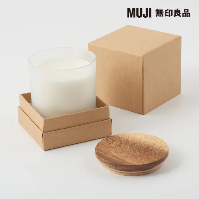 【MUJI 無印良品】附杯芬香蠟燭.旅行香味/200g