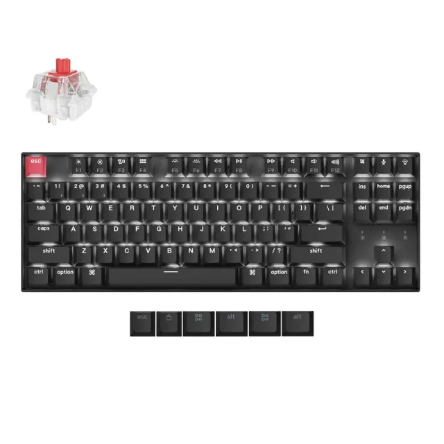【Keychron】K8 第二代 80% TKL 雙模無線機械鍵盤 透光 白背光 非熱插拔(英文版本)