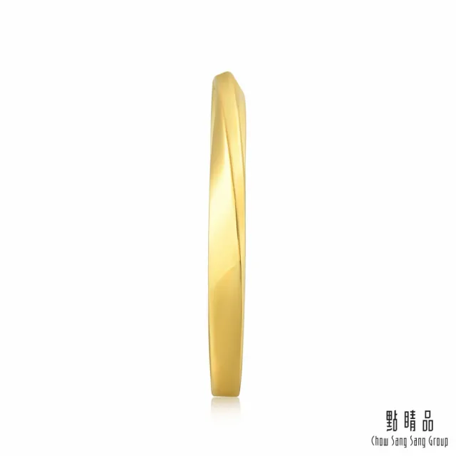 【點睛品】莫比烏斯環 黃金戒指_計價黃金(港圍7號)