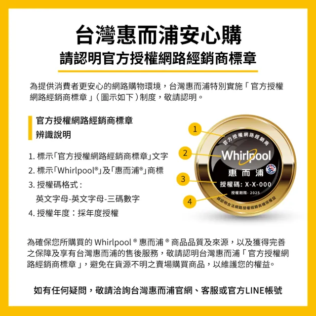 【Whirlpool 惠而浦】家電快配★17公斤直驅變頻直立洗衣機(VWED1711BS)