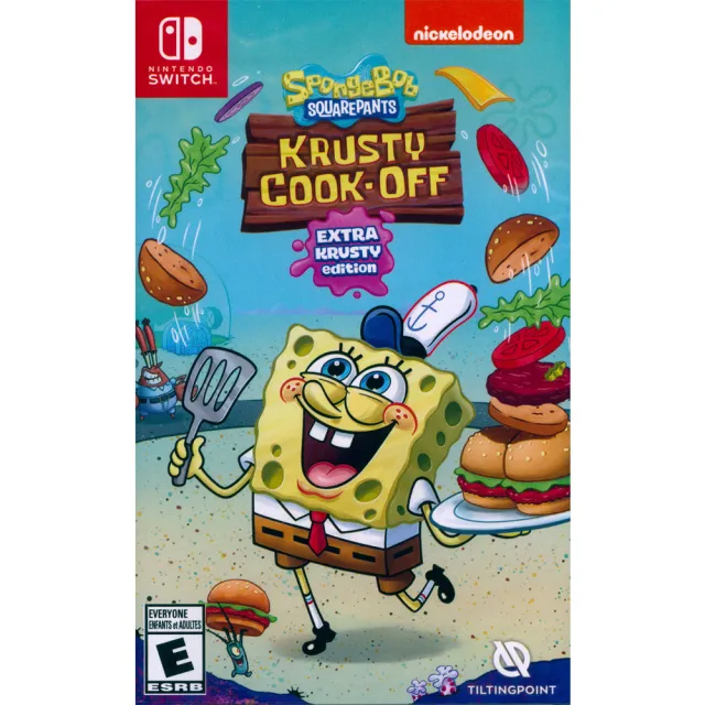 【Nintendo 任天堂】NS Switch 海綿寶寶：蟹堡王烹飪大挑戰 超大蟹堡王版 SpongeBob(中英日文美版)