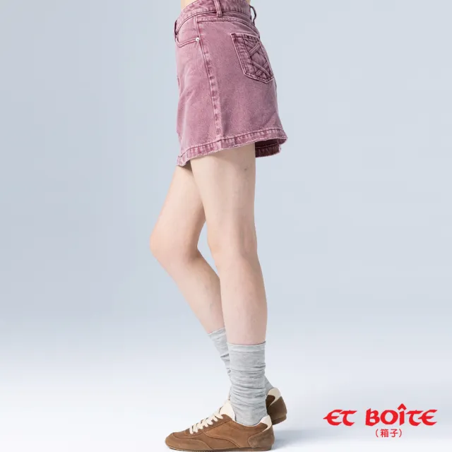 【BLUE WAY】女裝 不對稱腰頭設計感丹寧牛仔 短裙-ETBOITE箱子