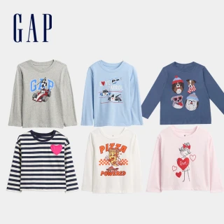 【GAP】幼童裝 長袖T恤/休閒上衣-多款任選(837766&840545&847213&845109&815992)