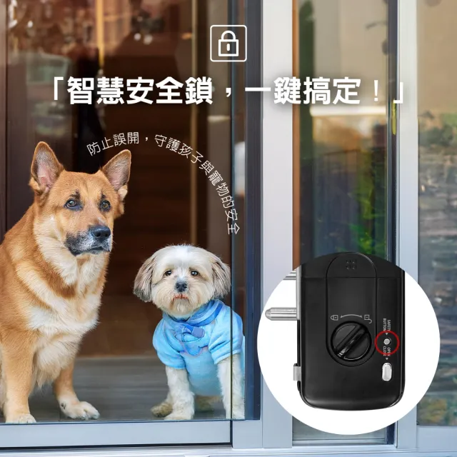 【WAFERLOCK 維夫拉克】D312 雙門 玻璃門電子鎖(指紋+密碼解鎖-玻璃鎖、指紋鎖★含標準安裝)