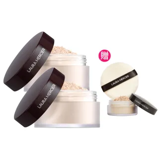 【LAURA MERCIER 蘿拉蜜思】★38女王節限定★ 煥顏透明蜜粉29g囤貨組-共2入(冠軍蜜粉/定妝散粉)