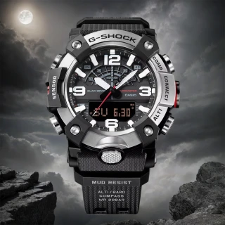 【CASIO 卡西歐】G-SHOCK Master of G 越野冒險多功能藍牙金屬圈手錶 送禮 禮物 推薦(GG-B100XM-1A)