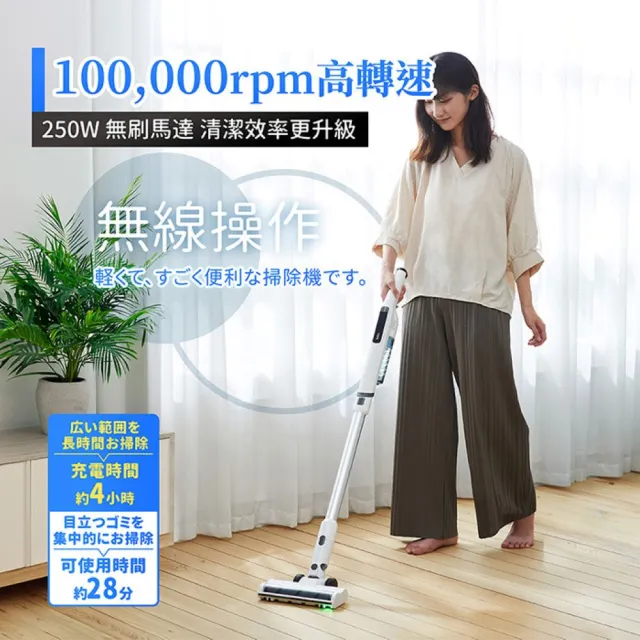 【ikiiki 伊崎】IK-VC8006 無線自動集塵吸塵器