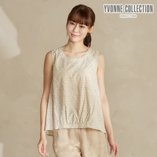 【YVONNE 以旺傢飾】泡泡印花背心-奶茶棕