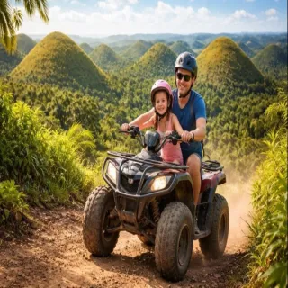 【喜鴻假期】★６人成行．宿霧＋薄荷島親子探索５日★巧克力山、ATV越野車、海豚追蹤、野生動物園