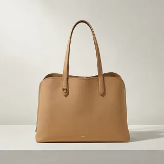 【FOSSIL】Wren 真皮肩背包-淺咖啡色 SHB3175262