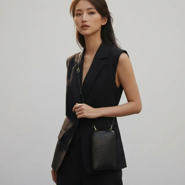 【M2nd】珍稀鴕鳥皮隨身護照包(T9438A)