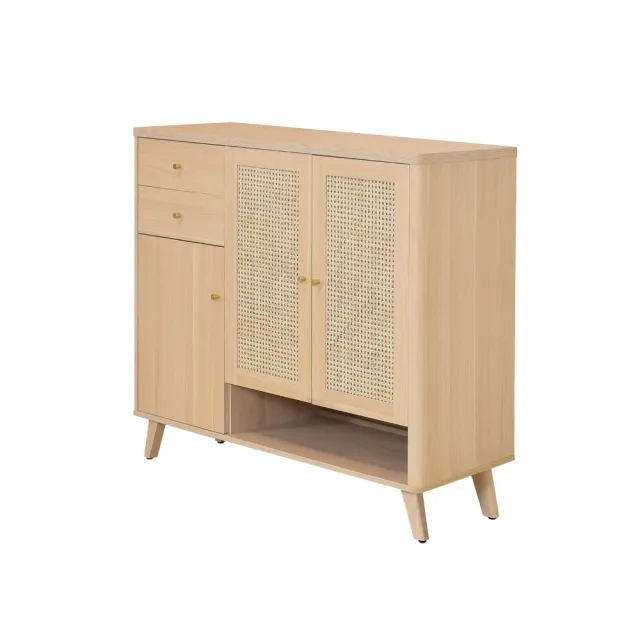 【WAKUHOME 瓦酷家具】Audrey日系藤編4尺鞋櫃B001-H682