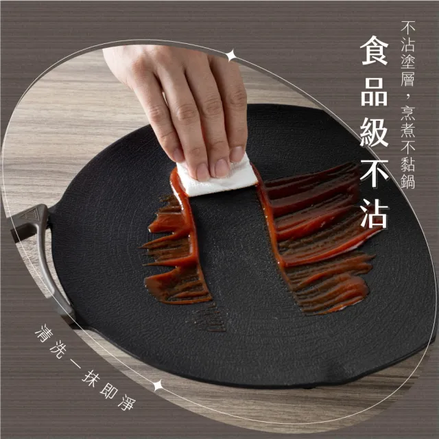 【KINYO】韓式超薄不沾電烤盤30cm(BP-230)
