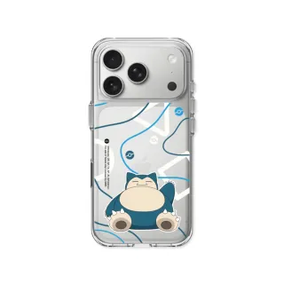 【RHINOSHIELD 犀牛盾】iPhone 14/15/16/17系列 Clear 抗黃化透明防摔手機殼/幾何系列-卡比獸(寶可夢)