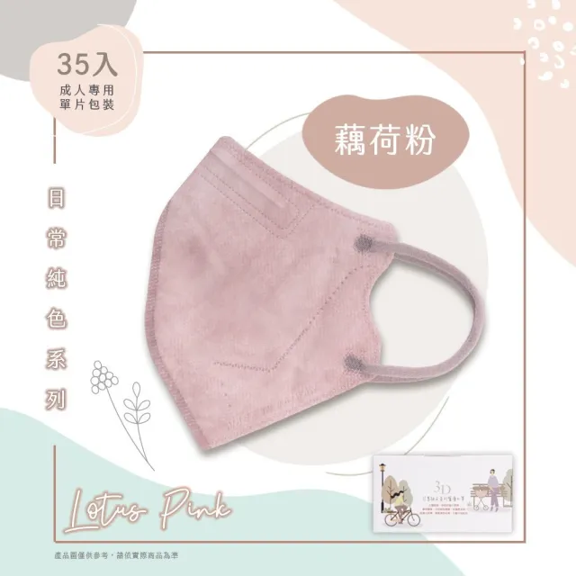 【Deguan】德冠 3D立體 成人醫用口罩 X4盒(35入/盒 隨身獨立單片包裝)