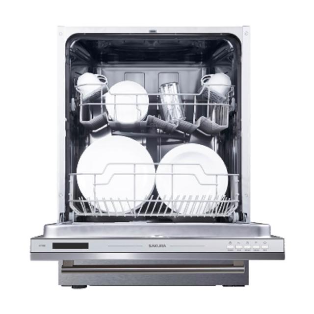 【SAKURA 櫻花】12人份七段洗程全嵌式洗碗機不含門板與踢腳板(E7782 原廠保固服務 基本安裝)