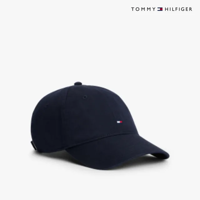 【TOMMY HILFIGER】官方旗艦館旗幟柔軟棒球帽_藍色