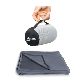 【Litume】E650 天鵝絨旅行毛毯出國旅行衛生保暖飛機毯(吸濕排汗雙面居家旅行毛毯)