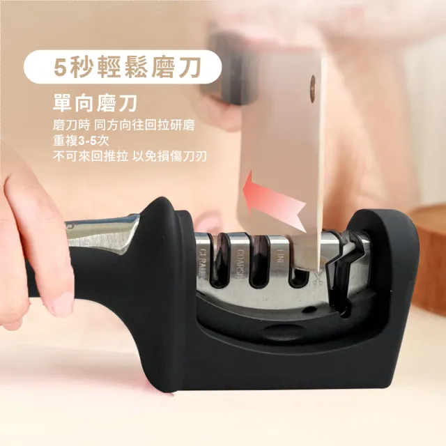 【金永利】不銹鋼四合一專業磨刀器 刀具/剪刀/磨刀石