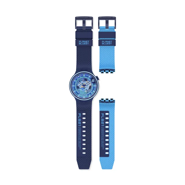 【SWATCH】SECOND HOME 大錶面手錶/男錶/女錶/瑞士製造 SB01N101(47mm)