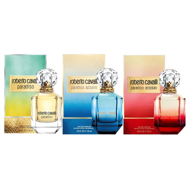 【Roberto Cavalli】paradiso 天堂/蔚藍天堂/絕對天堂 女性淡香精 75ml -任選 (專櫃公司貨)