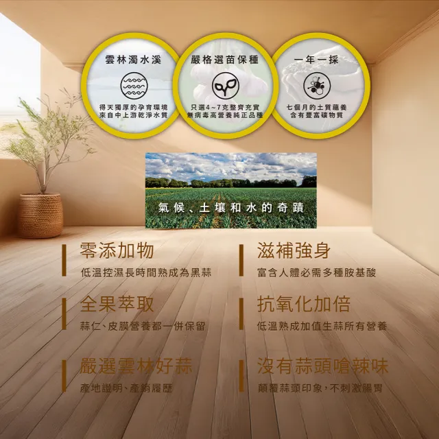 【YONTO 詠統生技】詠統 勝蒜在握 金賞禮盒-黑蒜精6入+黑蒜200g(年節禮盒 伴手禮 送禮)