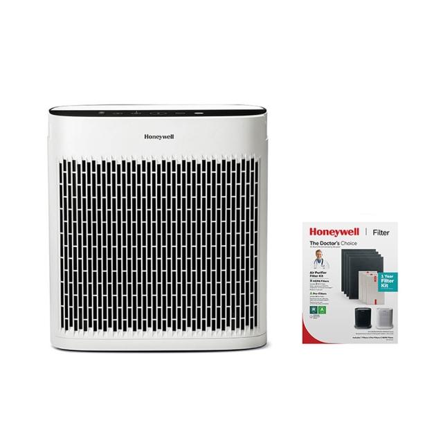 【Honeywell】(一年份濾網組)淨味空氣清淨機HPA5350WTWV1(適用14-28坪｜小淨★寵物 幼兒 友善)