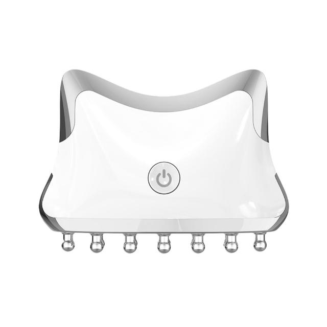 【Beroso 倍麗森】全方位頭部按摩器 頭皮梳 美喵機AB0053(頭皮按摩 頭皮按摩器 春節)