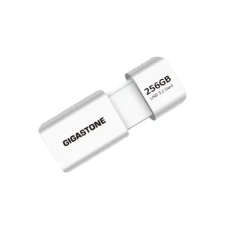 【Gigastone 立達國際】256GB USB3.1/3.2 Gen1 極簡滑蓋隨身碟 UD-3202白(256G USB3.2高速隨身碟)