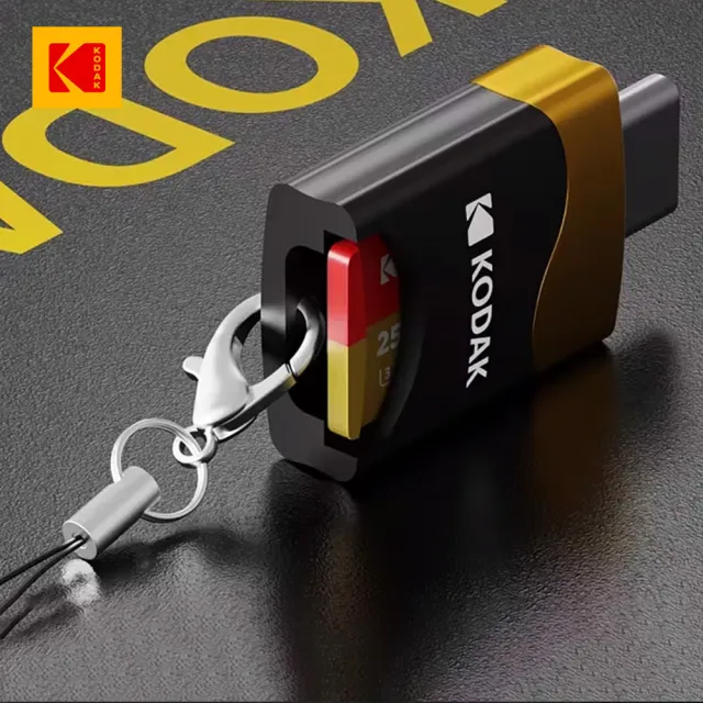 【Kodak 柯達】USB-C T330 3.0 TF專業高速讀卡器(小巧輕便/高速穩定/支援多系統)