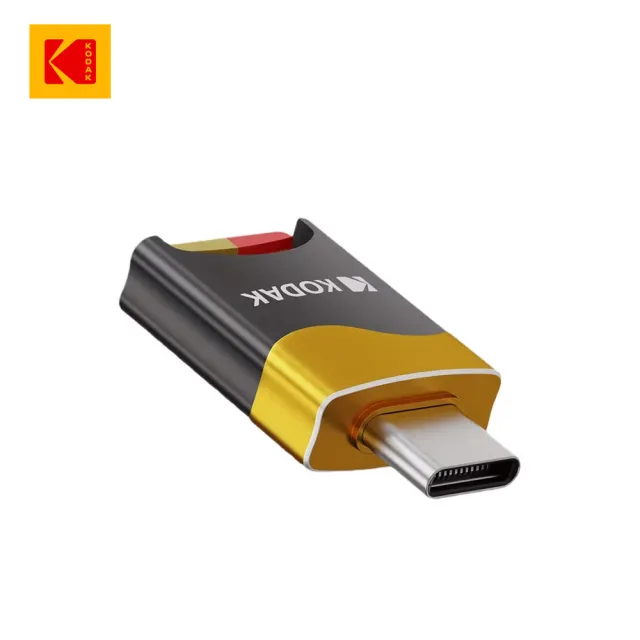 【Kodak 柯達】USB-C T330 3.0 TF專業高速讀卡器(小巧輕便/高速穩定/支援多系統)