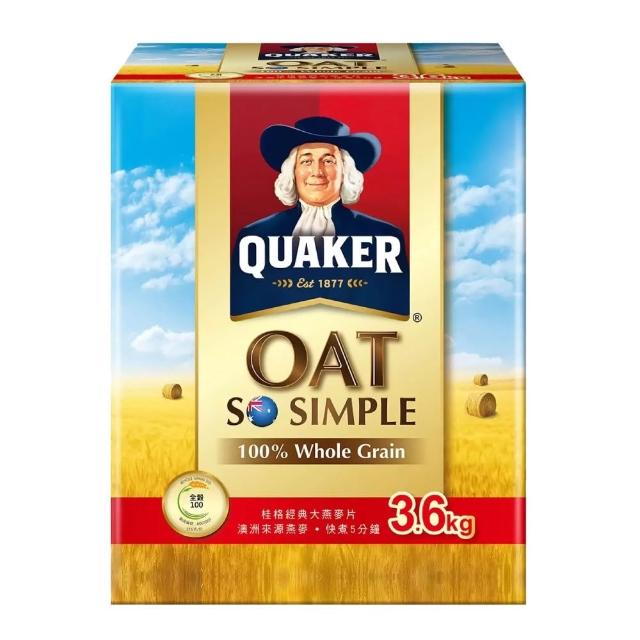 【美式賣場】QUAKER 桂格 經典大燕麥片(3600gx1盒)