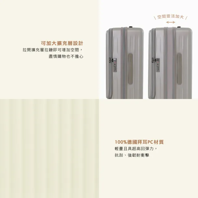 【Roberto Mocali】26吋 前開式行李箱 頂規Hinomoto 日乃本煞車輪 諾貝兔(多色任選)