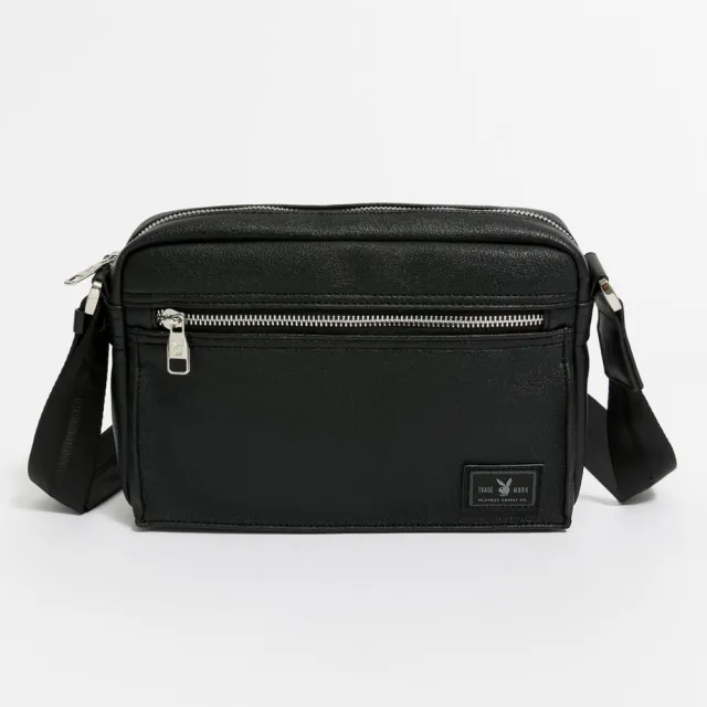 【PLAYBOY】斜背包 Matte Black系列(黑色)