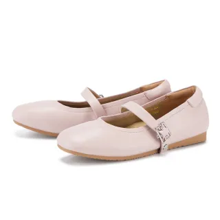 【DIANA】氣質羊皮繫帶瑪莉珍平底鞋 粉色